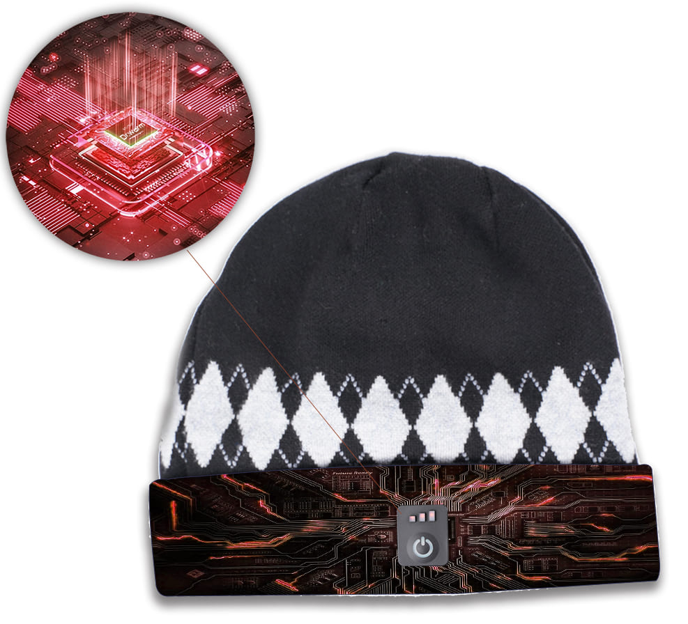 gorra con calefacción termo inteligente - gorra térmica de invierno