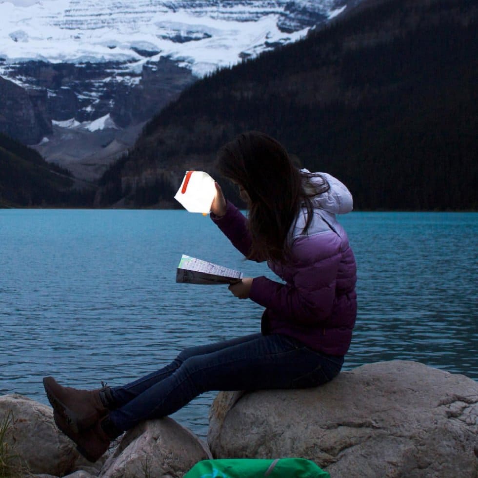 Lámpara exterior led turística solar - luz portátil para acampar