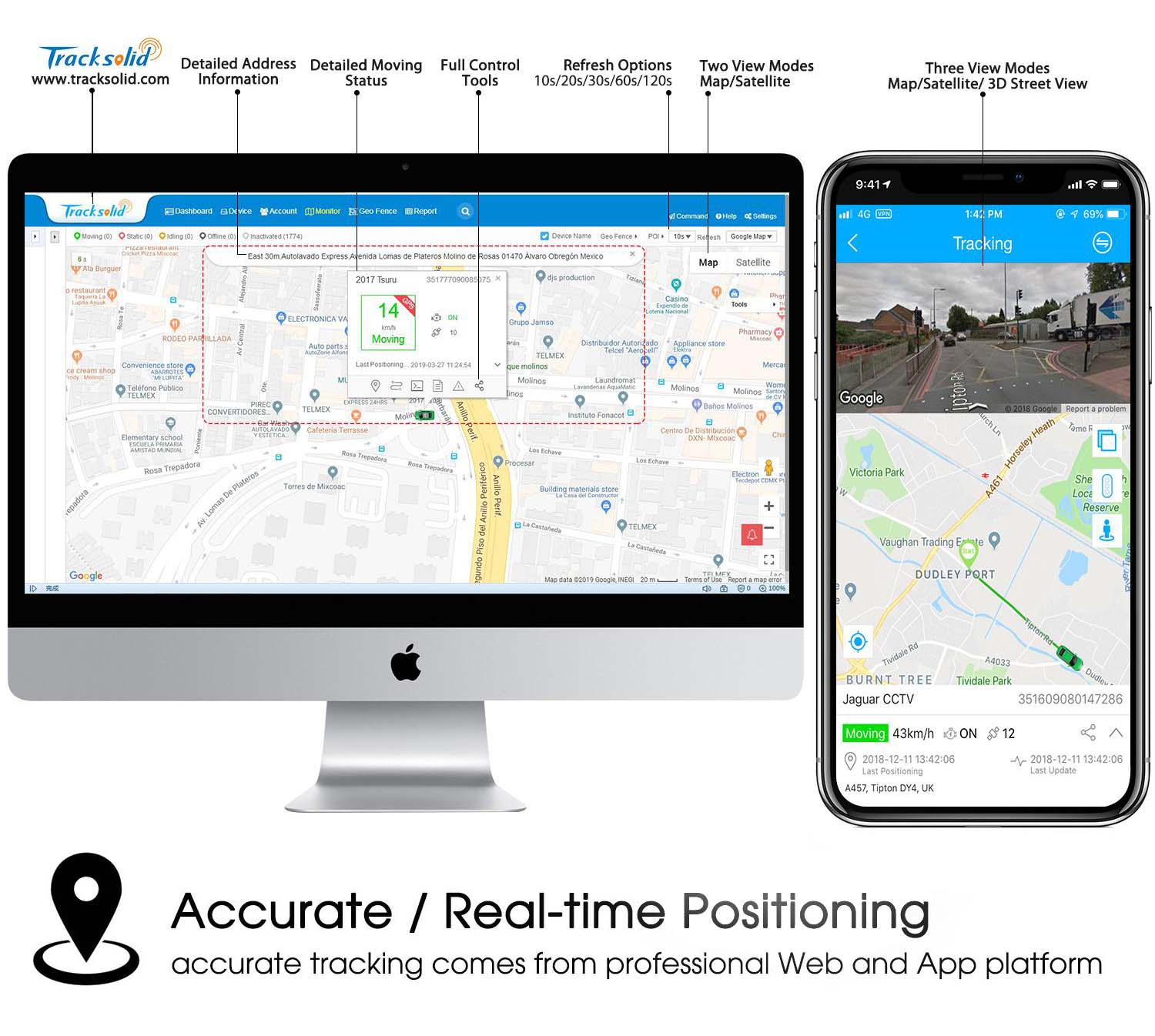 Aplicación Tracksolid para el sistema de cámara Profio X5