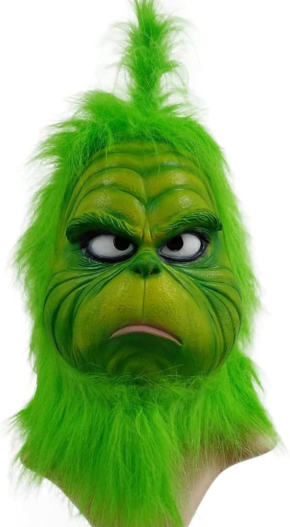 mascarilla con guantes - Grinch