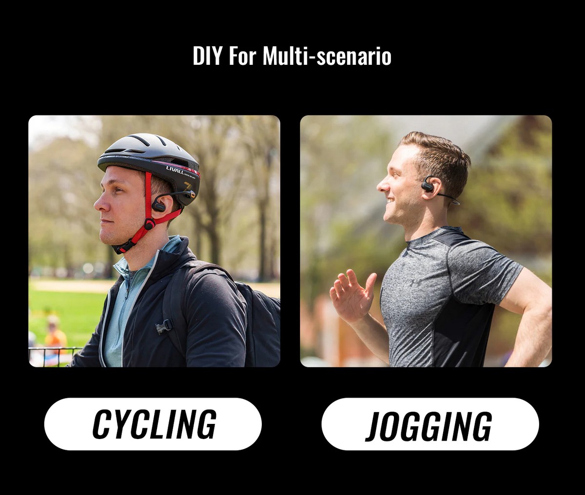 auriculares inalámbricos bluetooth correr bicicleta trotar