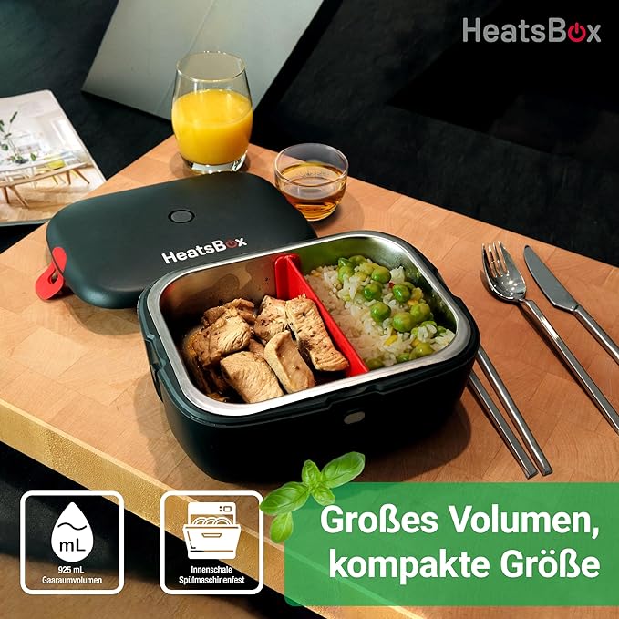 Caja de comida calentada con batería propia para calentar heatsbox