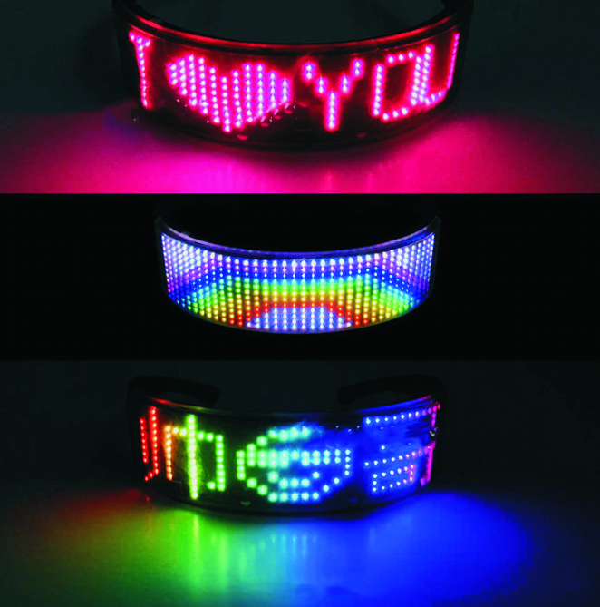 gafas led programables