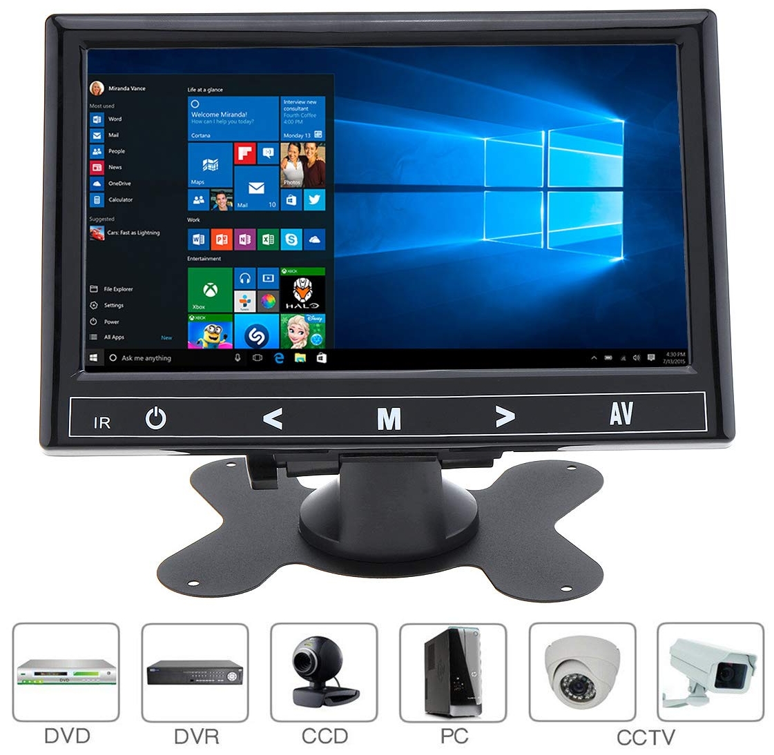 Monitor de coche wifi enlace espejo 7 "